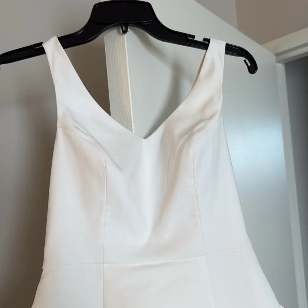 Anthropologie Sachin & Babi Archie V-Neck Back-Bow Mini Dress BHLDN - Picture 5 of 10